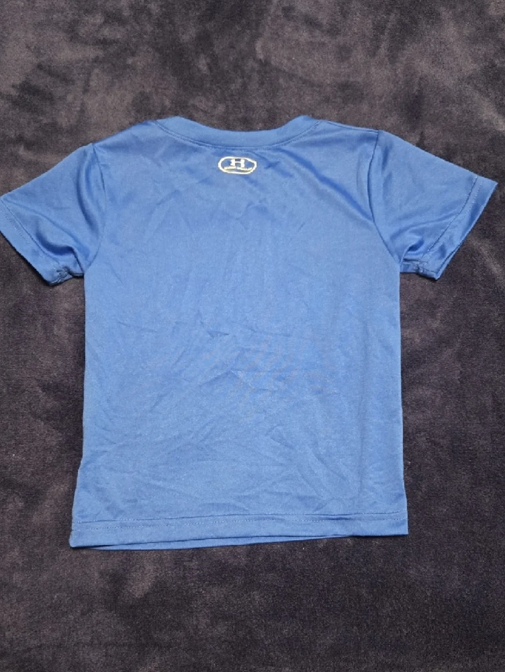 Under Armour Blue Tee with Neon Green 'This Is My Show' Graphic